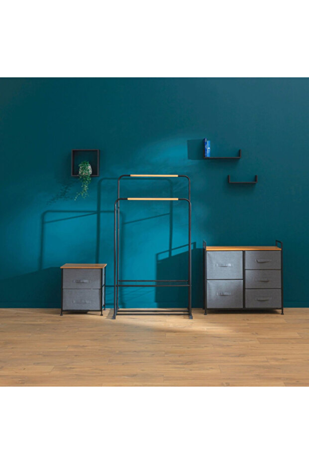 مجموعة رفوف حائط مكعبة عائمة من 3 قطع - 4