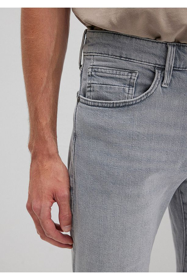Brian 90lar Açık Gri Jean Şort 0418489820 - 8