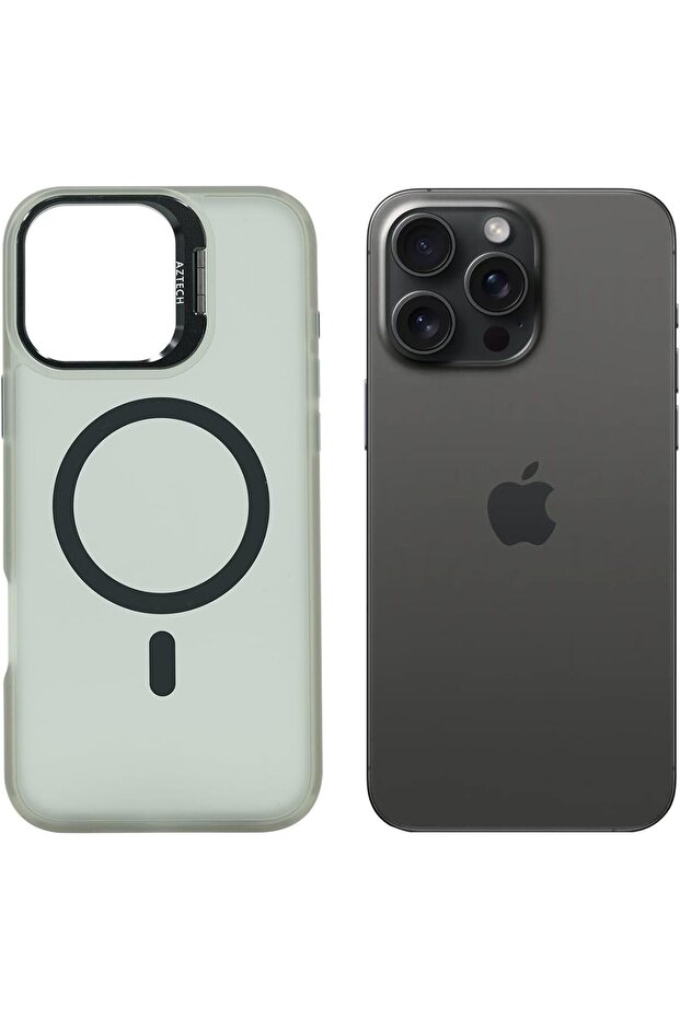 for iPhone 16 Pro Case Compatible & MagSafe Supports Magnetic Wireless Charging Built-in Came