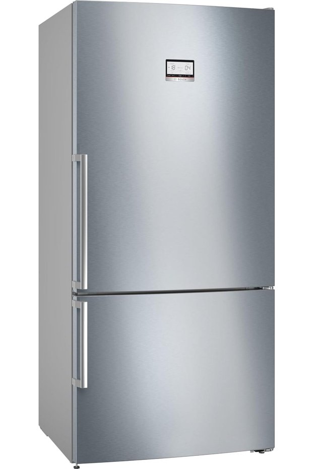 Series 6 Free-Standing Bottom Freezer Refrigerator 682 Liters, Stainless steel (with anti-fing