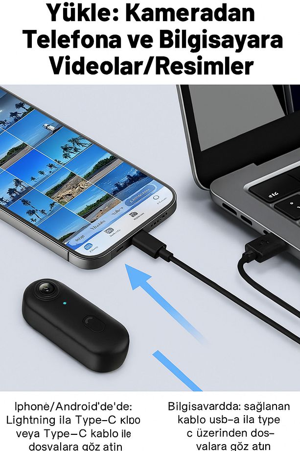 1080P Cep Mini Spor Vücut Kamerası Taşınabilir Kask Vlog Kamera Wifi Kablosuz APP Kontrol - 6