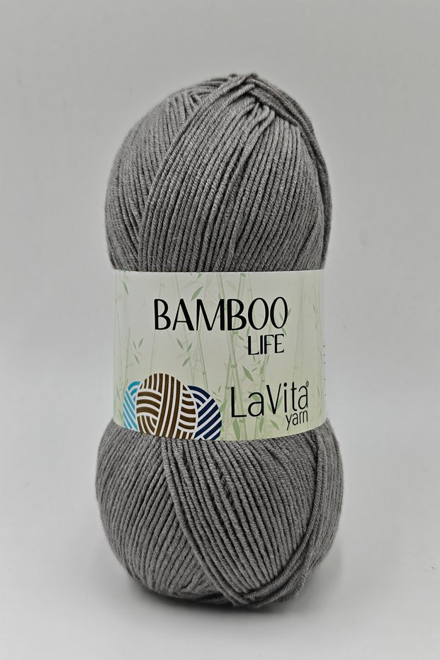 Bamboo Life Hand Knitting Yarn 50% Bamboo 50% Acrylic 100Gr (6042 Smoked)