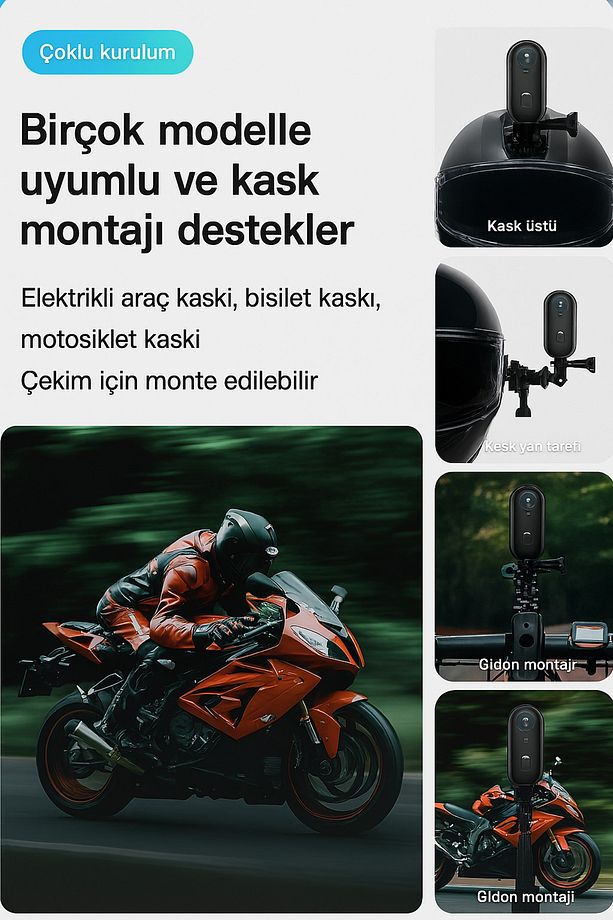 1080P Cep Mini Spor Vücut Kamerası Taşınabilir Kask Vlog Kamera Wifi Kablosuz APP Kontrol - 8