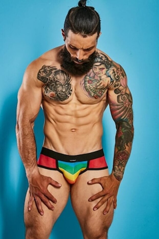 - C4M-Mixed Jockstrap-Rainbow-M - 1