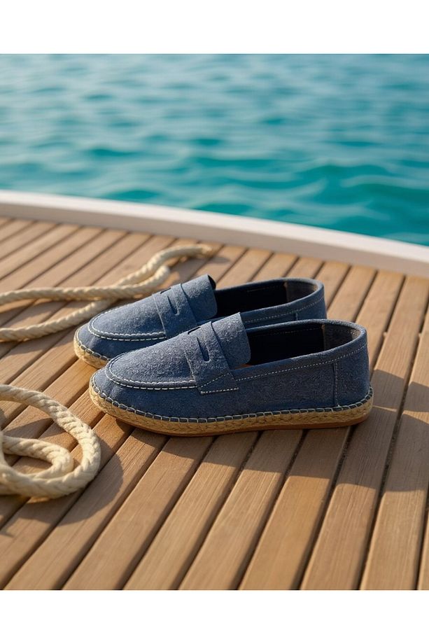 Hasır Detaylı Erkek Espadril - 4