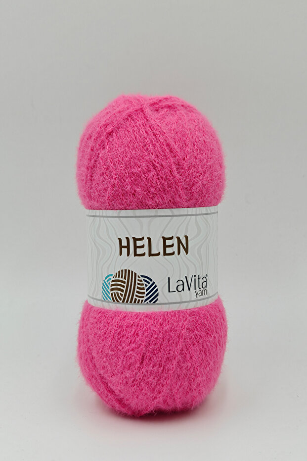 Helen Hand Knitting Yarn 100% Exclusive Polyamide 100Gr (4107 Pink)