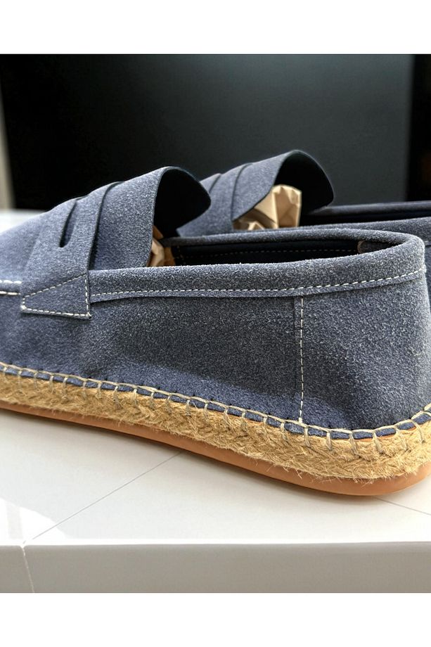 Hasır Detaylı Erkek Espadril - 7