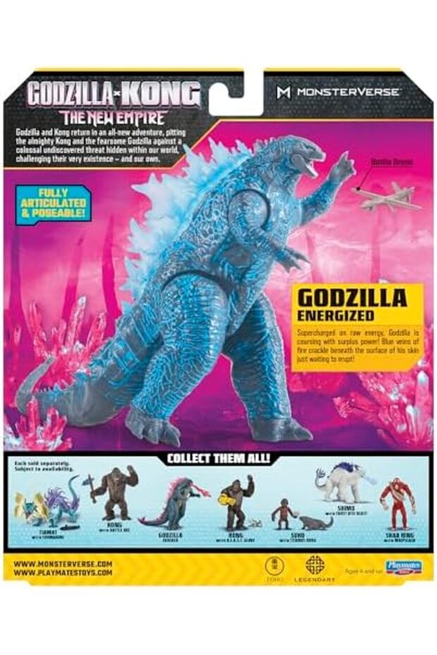 MonsterVerse Godzilla x Kong: The New Empire 15 cm Energized Godzilla Action Figure - 6