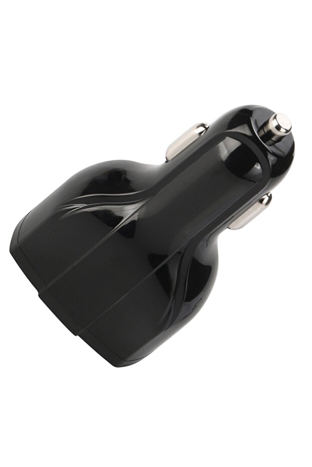 Incarcator auto, 2xUSB, 1xUSB-C, plastic, negru - 3