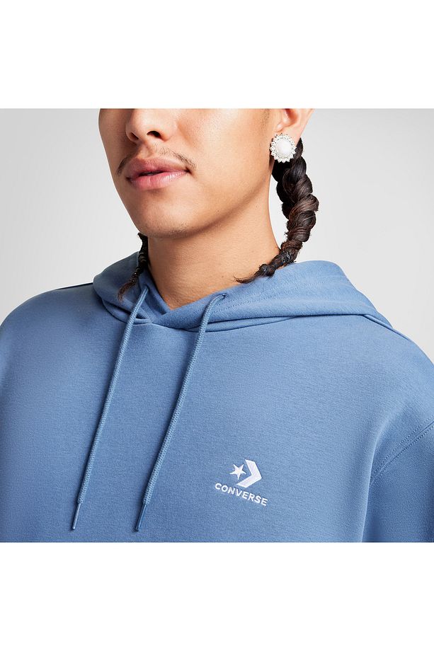 Go-To Embroidered Star Chevron Unisex Mavi Sweatshirt - 4