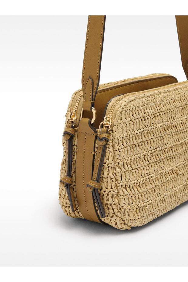 Hasır Efektli Çapraz Çanta - 1