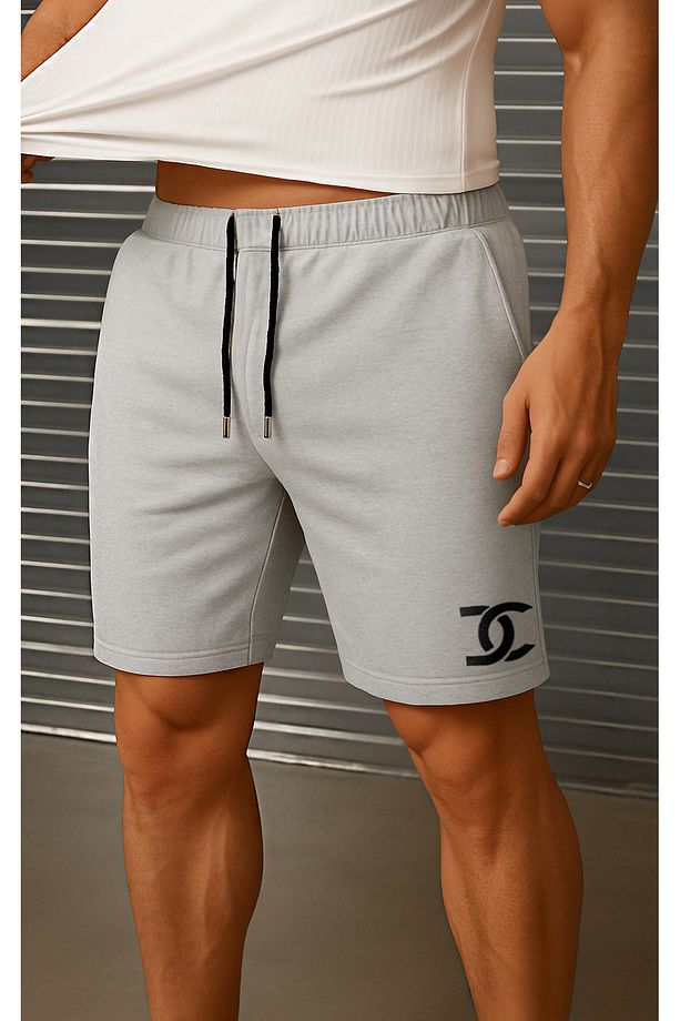 DC Baskılı Mevsimlik Regular Fit Gri Şort&Bermuda - 1