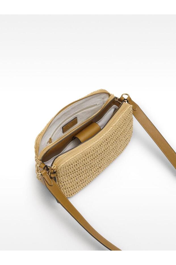 Hasır Efektli Çapraz Çanta - 4