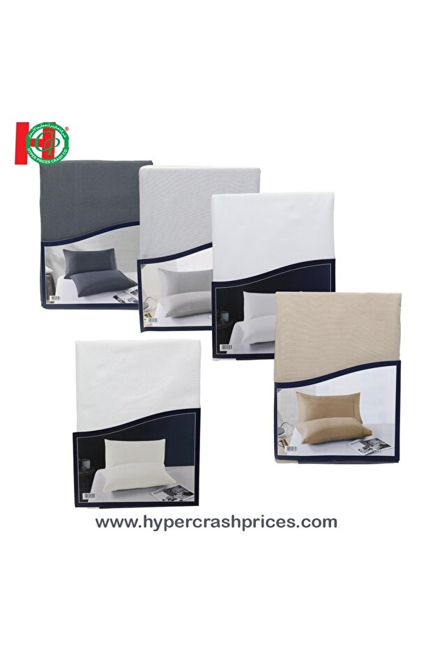 غطاء وسادة أحادي اللون قطعتين - 2