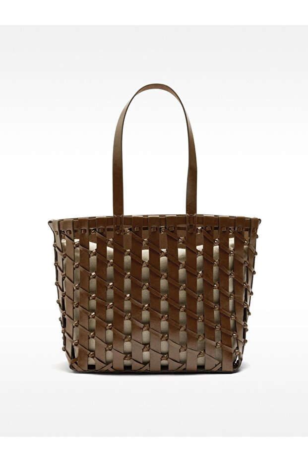 Düğümlü Örme Shopper Çanta - 1