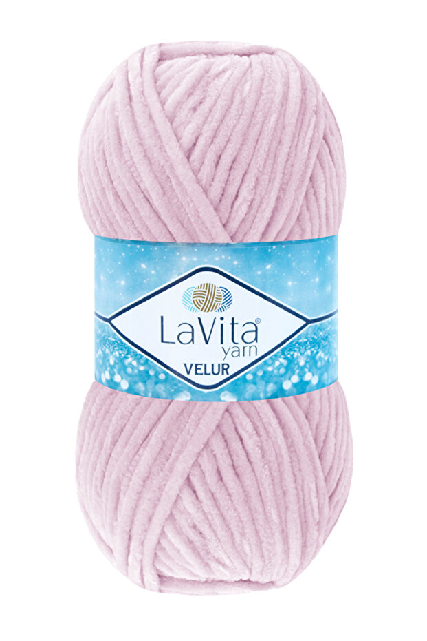 Velur Velvet Hand Knitting Yarn 100% Polyester 100Gr (4005 Cool Pink)