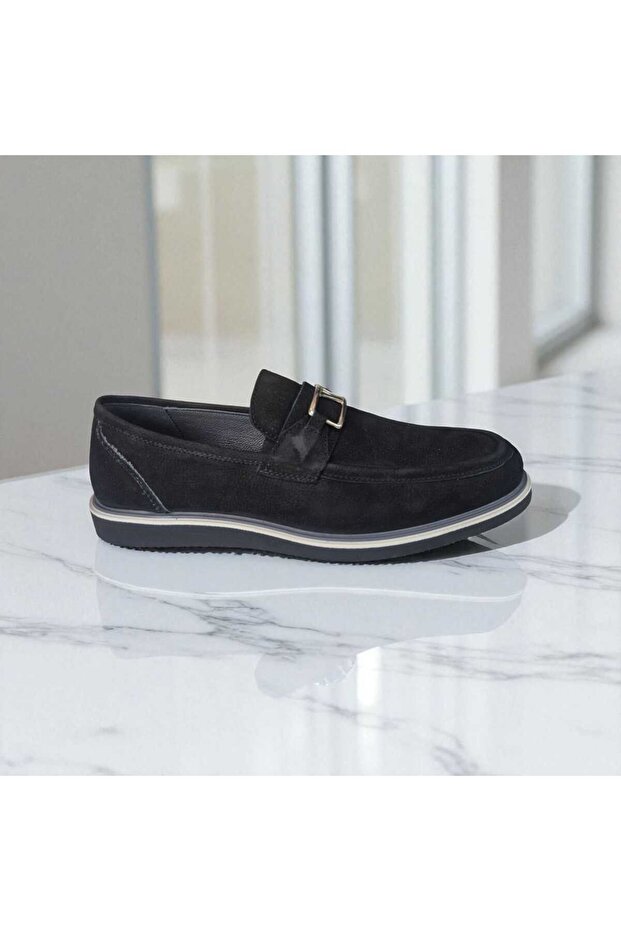 Men's Genuine Leather Classic Shoes with Thermo Sole Accessory Detail