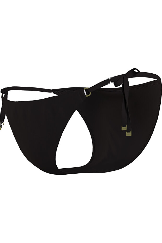 STRING SIDE TIE Kadın Siyah Bikini Altı - 3