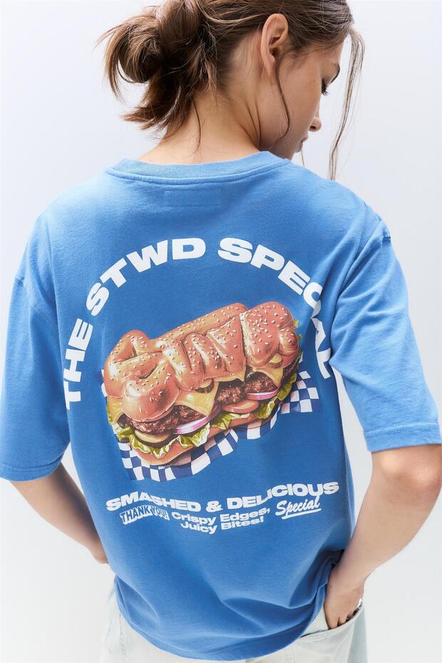 STWD hamburger tişört - 5