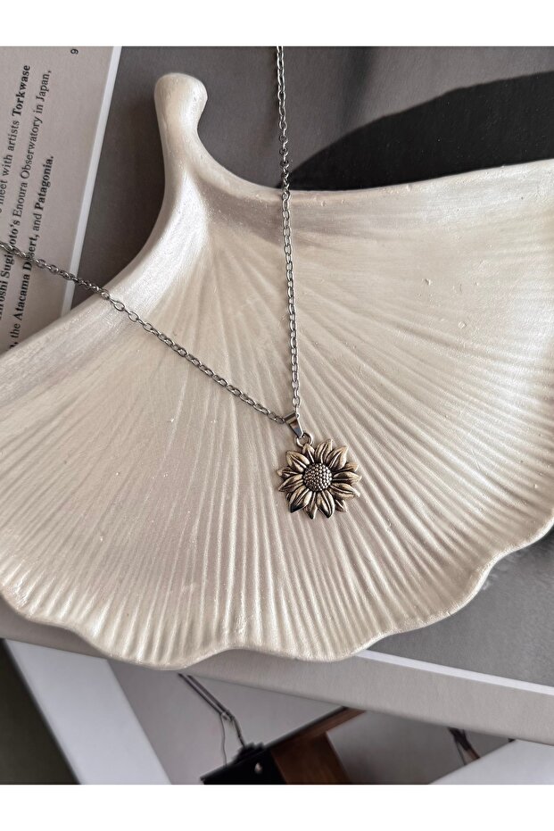 Ayçiçeği Çelik kolye - 1