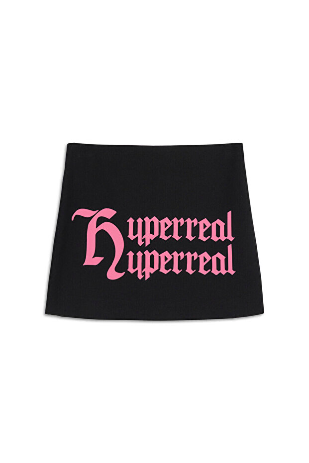 SLOGAN BASKILI MİNİ ETEK - 3