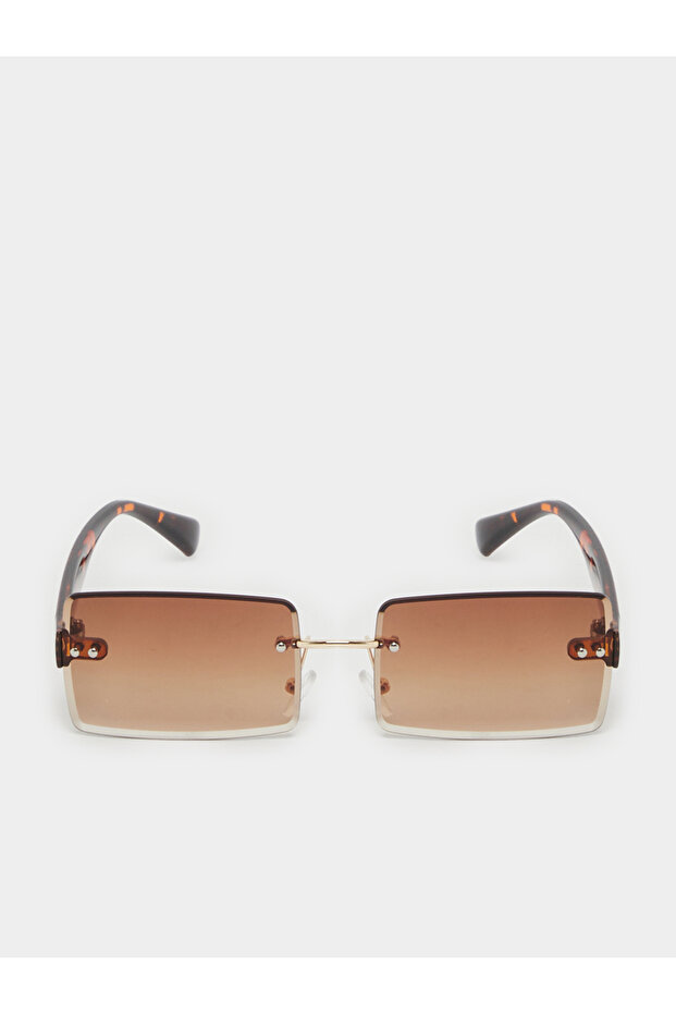 نظارة شمسية مستطيلة بدون إطار وعدسات متدرجة - 3