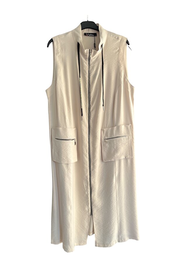 Vestă lungă de mărime mare - 1