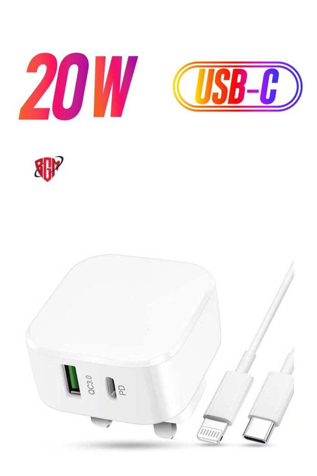 For iPhone 14 14 Pro 14 Pro Max Fast Charging USB-C PD 20W Plug Charger Cable