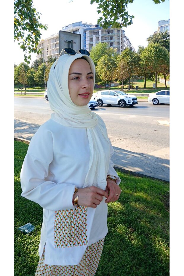 وشاح شال عملي من القطن الممشط - 1