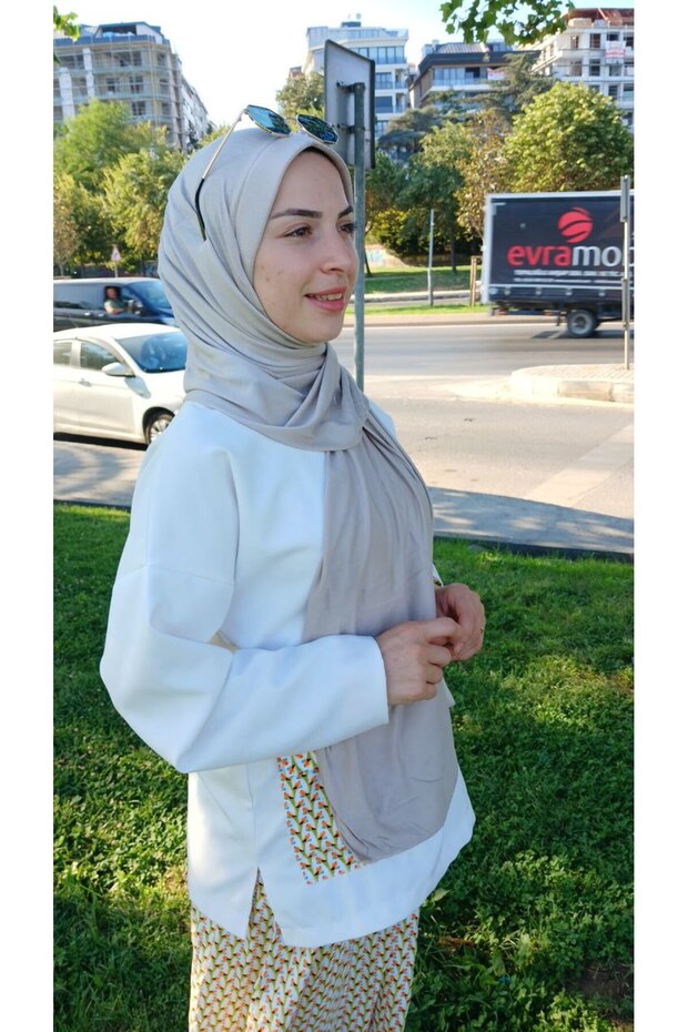 وشاح شال عملي من القطن الممشط - 1