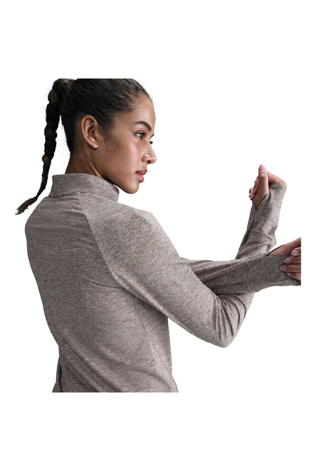 Swift Dri-FIT UV Çeyrek Fermuarlı Kadın Koşu Üstü hq0499-233 - 2