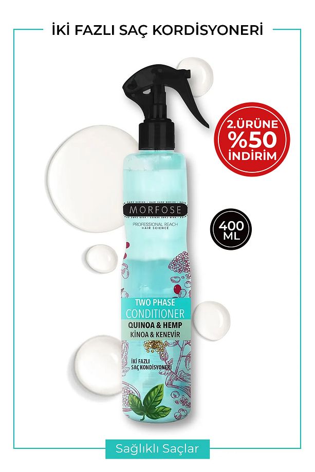 Çift Fazlı Kinoa Ve Kenevir Içeren Fön Suyu 400 ml - 1