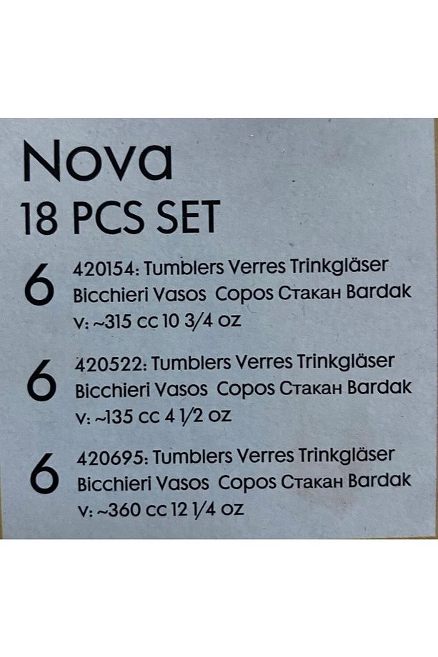Nova 18 Prç. Yaldızlı Su Takımı. - 6