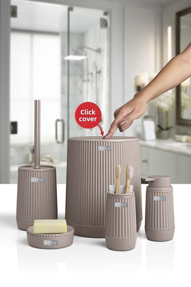 Nida Mink 5 Piece Bathroom Set