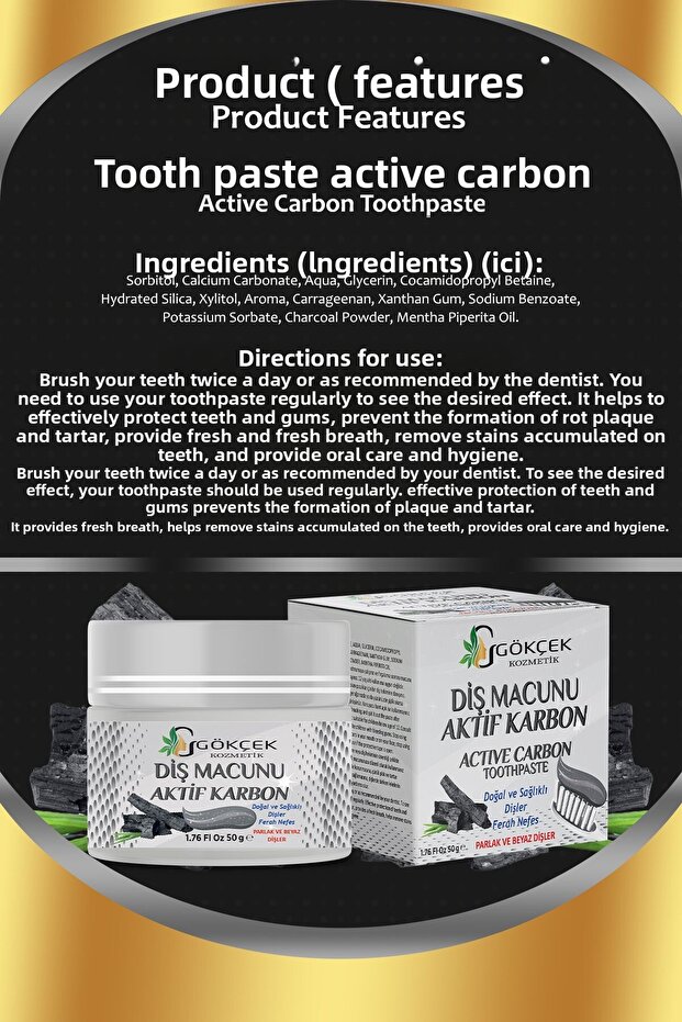 معجون أسنان بالكربون المنشط - 2