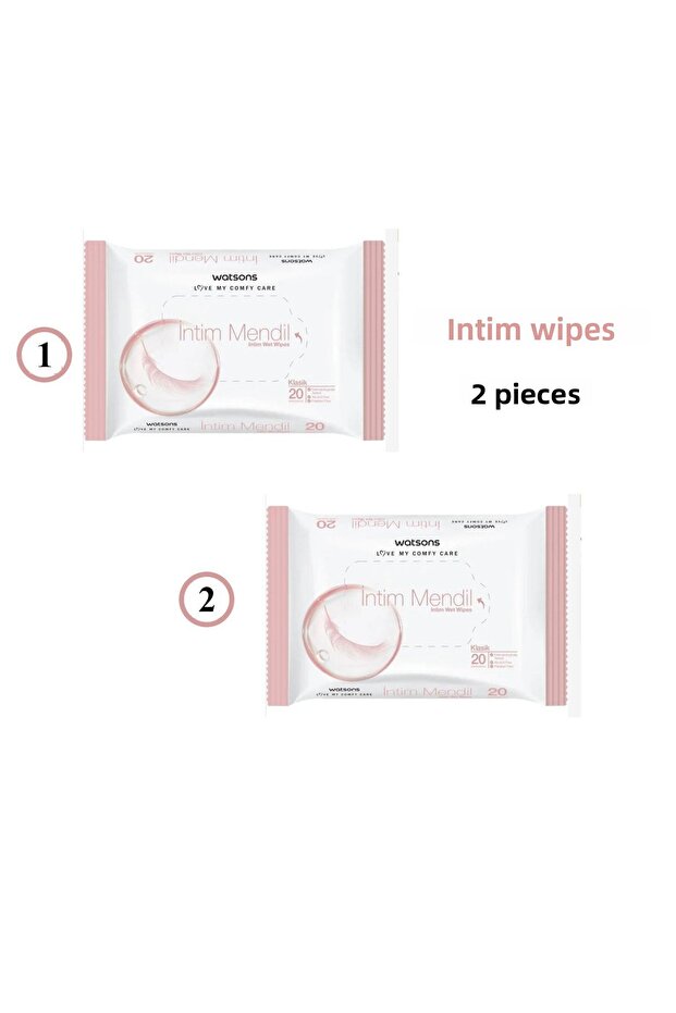 Intim Cleaning Wipes 20 Pieces + 20 Pieces Pack of 2