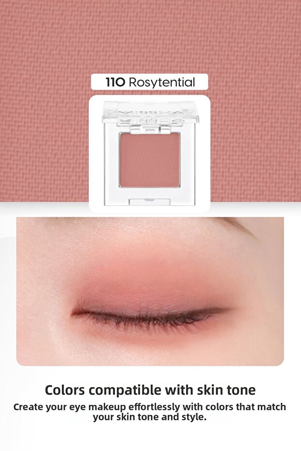 Modern Shadow Matte - Soft Texture Non-Spill Eye Shadow Single (110 Rosytential) - 2