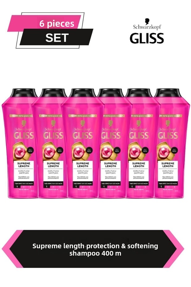 Supreme length special shampoo for long hair 400 ml x 6 pieces