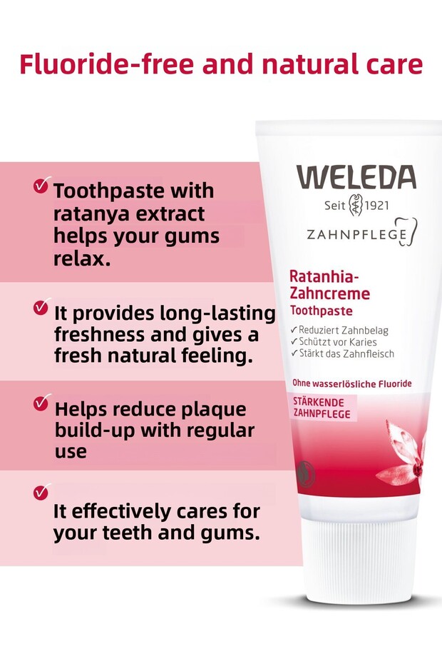 معجون أسنان عضوي بخلاصة راتانيا 75 مل - 2