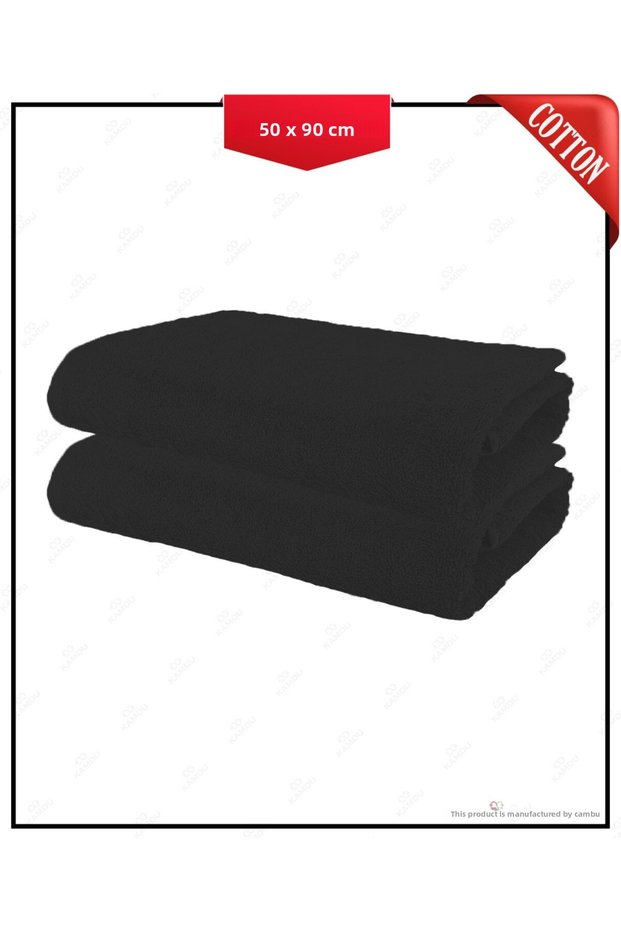 2 Pieces 50 X 90 cm Cotton Barber Towels, Hairdresser Towels, Sports Towels, Fitness Towels