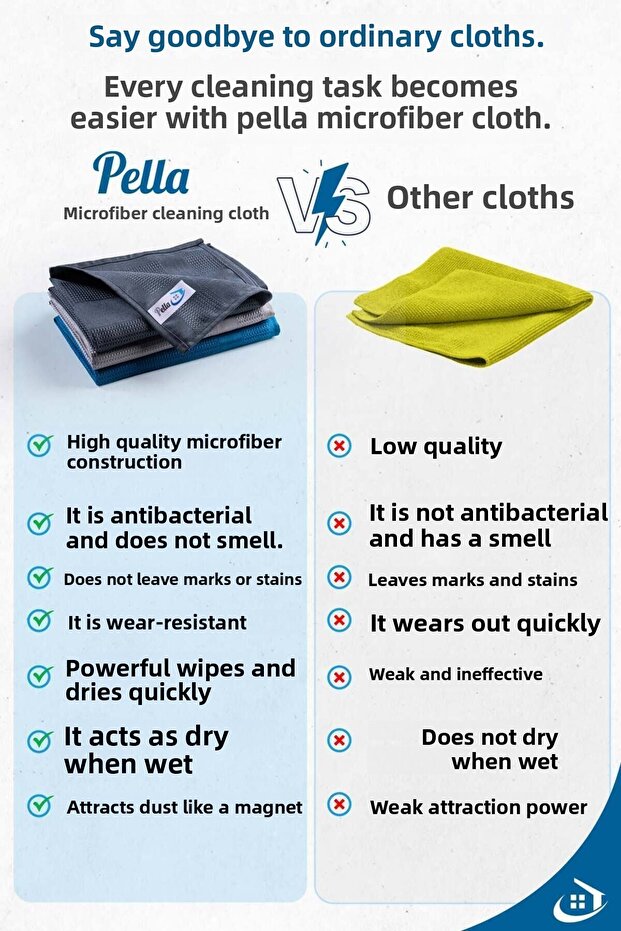 قطعة قماش للتنظيف من الألياف الدقيقة، 3 عبوات - 5