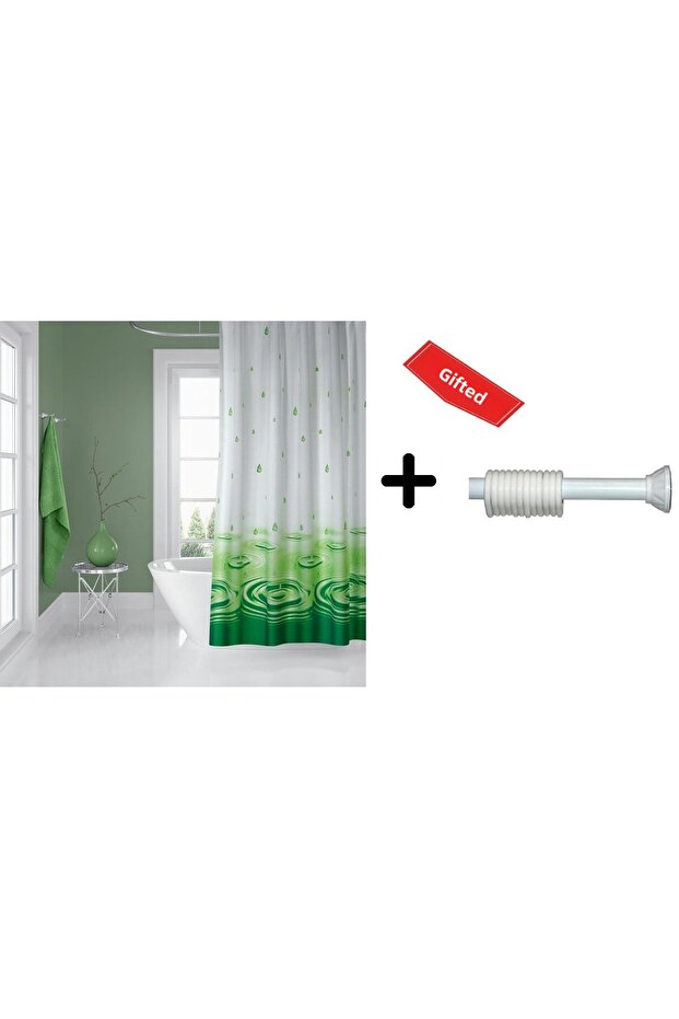 Bathroom Shower Curtain 5020 120x200 Curtain Pipe Hanger 90x130 With Gift
