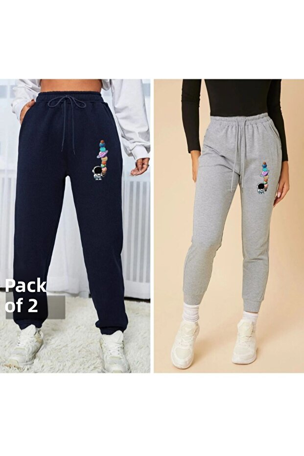 2-Pack Women's Printed Sweatpants