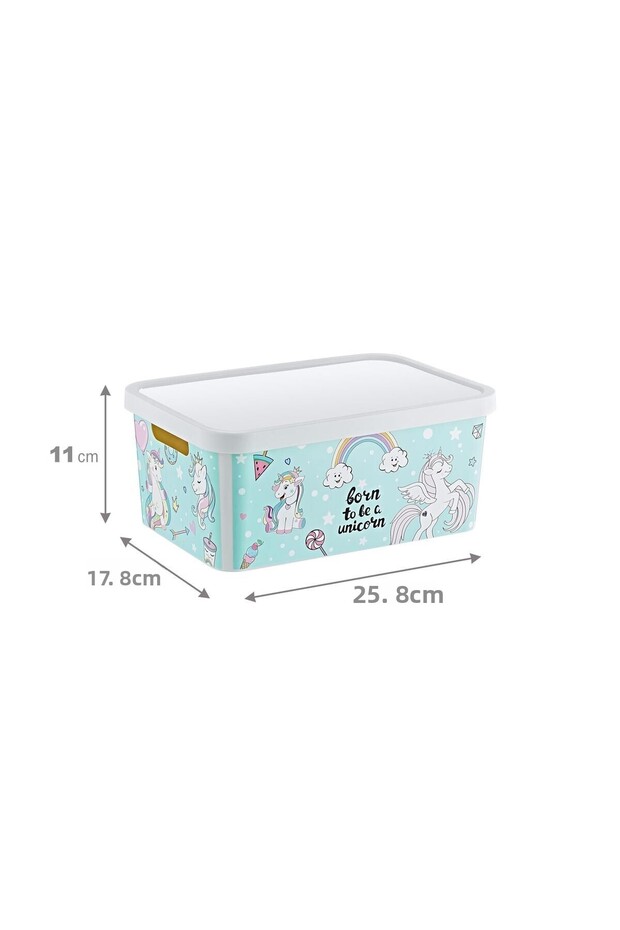 Stafi Patterned Multi-Purpose Box with Lid 4.5 Lt - 2