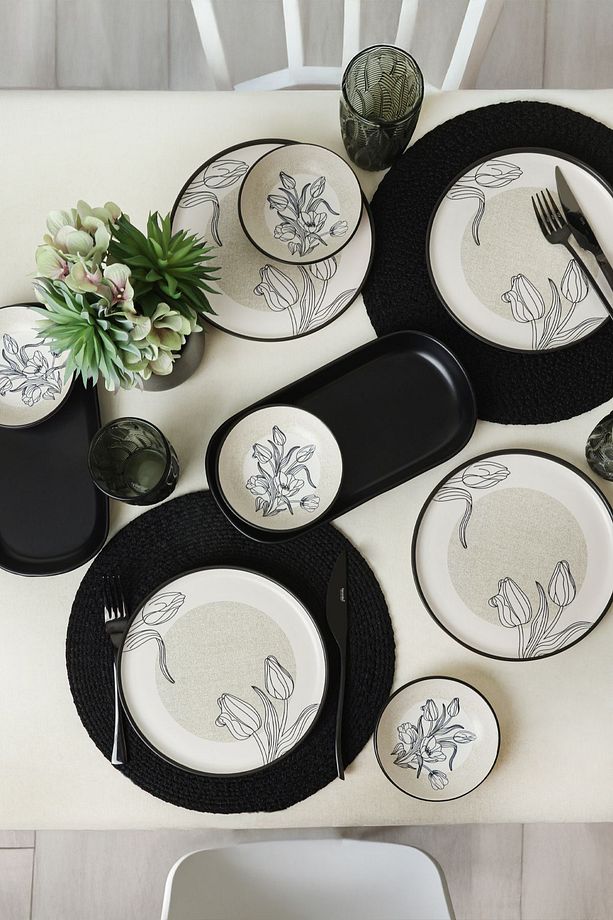 Shade Flowers Kahvaltı Takımı 10 Parça 4 kişilik 21847-48 - 2