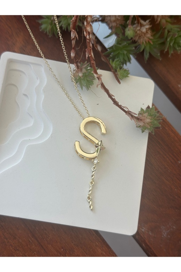 Alya Harf Kolye Uçurtma Model S Harfi - 1