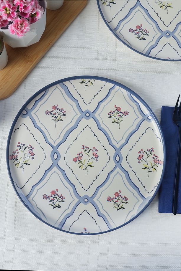 Floral Waves Nordic Servis Tabağı 28 Cm 6 Adet 22668 - 3
