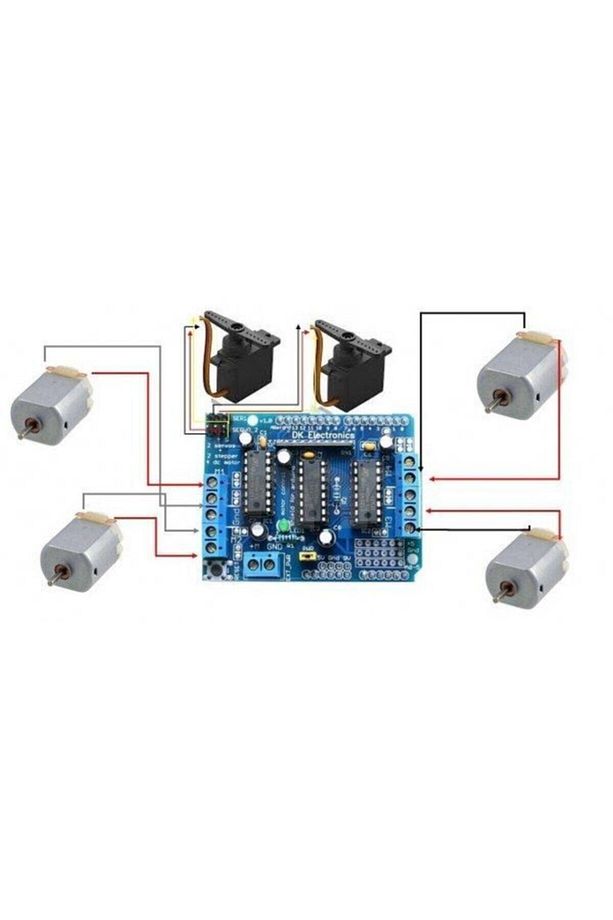 L293d Shield Step Servo Motor Sürücü - 3