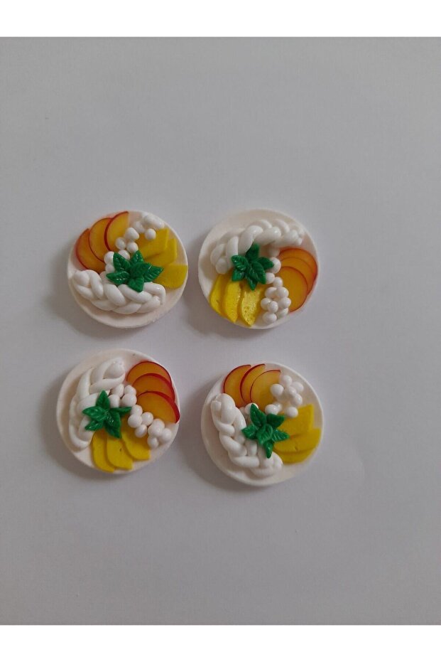 El Yapımı Fimo Miniatur Peynir Tabak 1 Adet Fiyat - 1