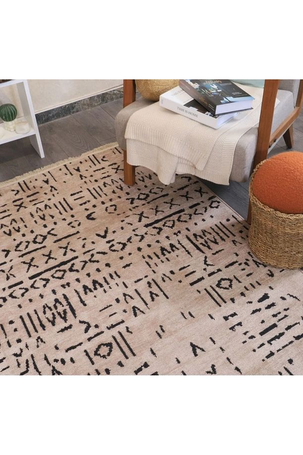 Çivi Dokuma Şönil Kaymaz Taban Pamuk Yıkanabilir Salon Halısı Yolluk Mutfak Halısı Balkon Halısı - 3